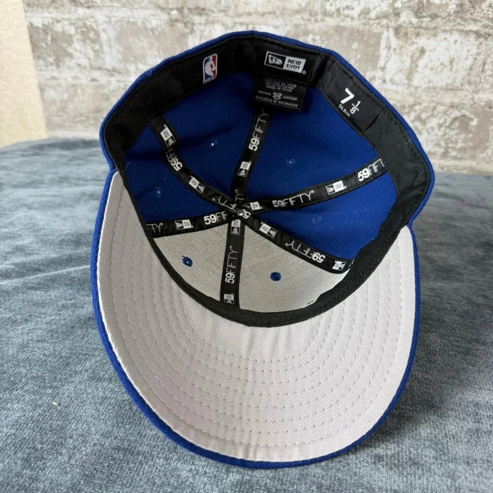 New Era Golden State Warriors Royal Blue Baseball Cap 7 1/8 NBA Fitted Hat